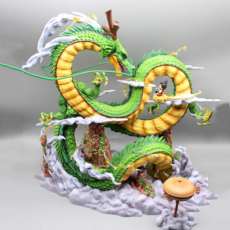 Dragon Ball Z Shenron et Son Goku 22 cm Figure d'anime Dbz Figurine Pvc Statue modèle poupée Collection décoration ornement jouet cadeaux  26