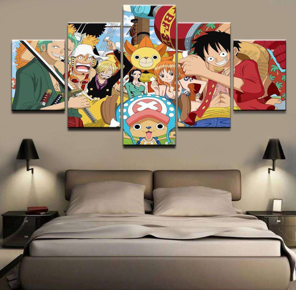 Tableau en 5 pièces One Piece Crew 2 - L'Univers Otaku
