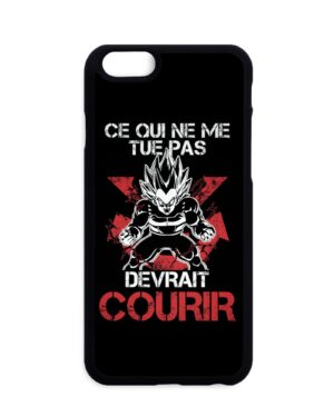 Coque Dragon Ball Z Vegeta Ce qui ne me tue pas devrait courir
