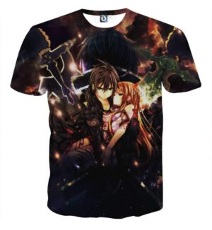 T Shirt Sword Art Online Kirito X Asuna