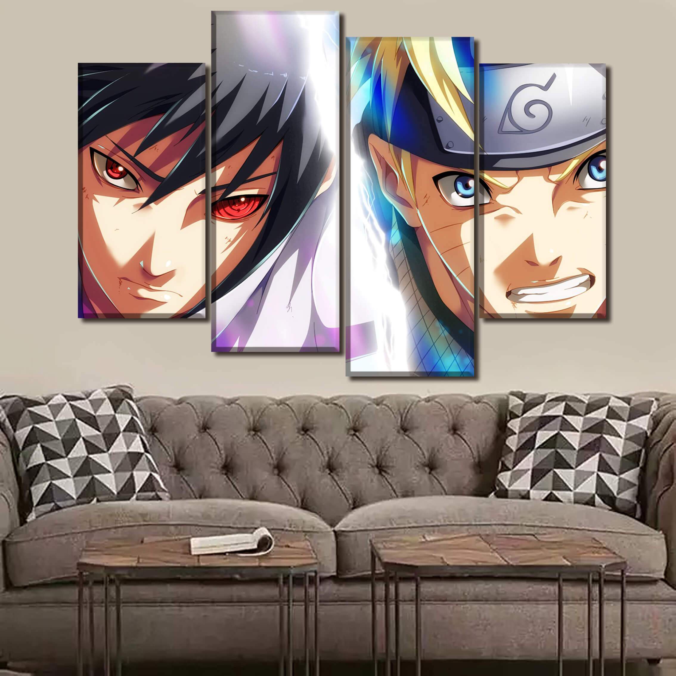 Tableau en 5 pièces Naruto X Sasuke Tableau en 5 pièces Naruto X Sasuke
