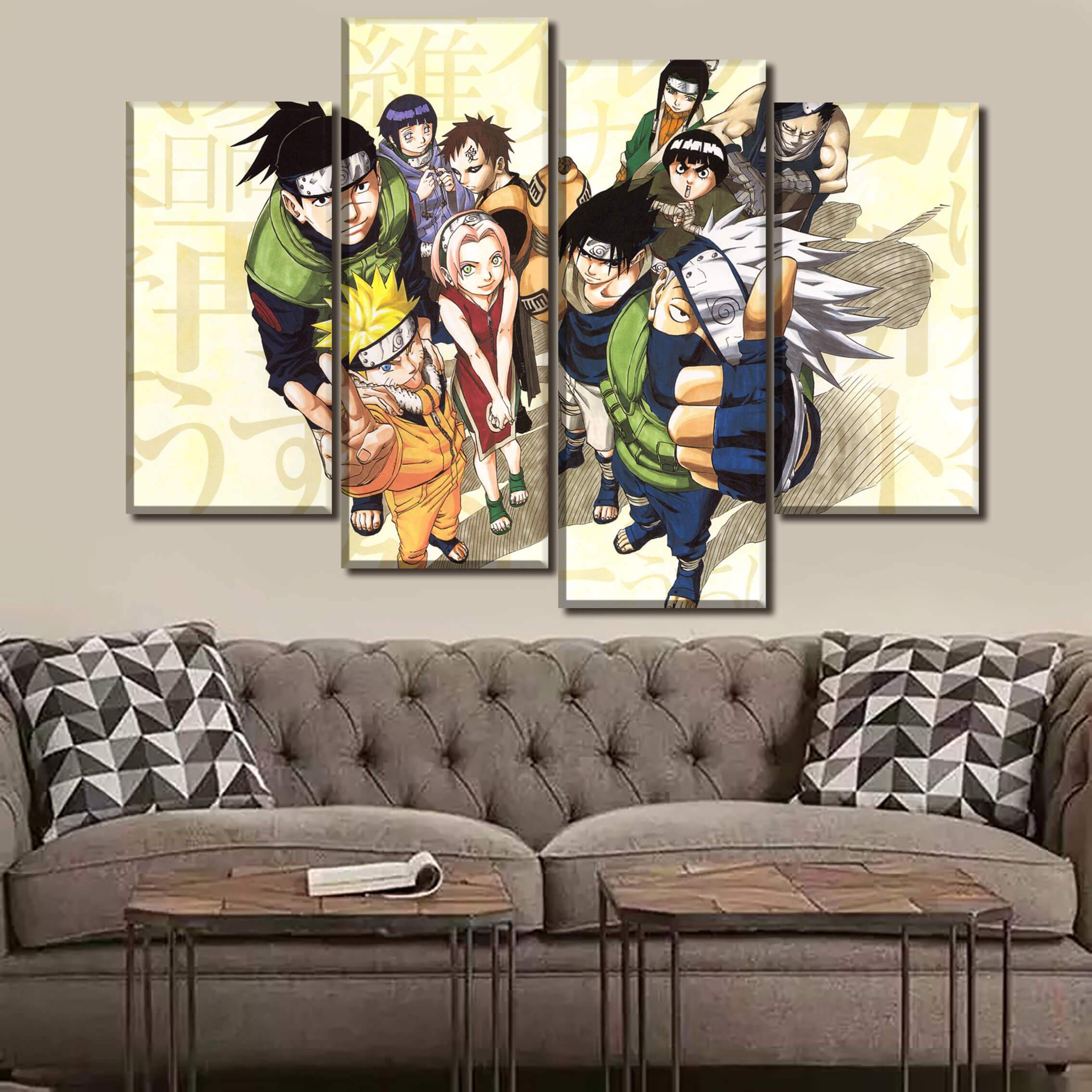 Tableau en 5 pièces Naruto Characters Tableau en 5 pièces Naruto Characters