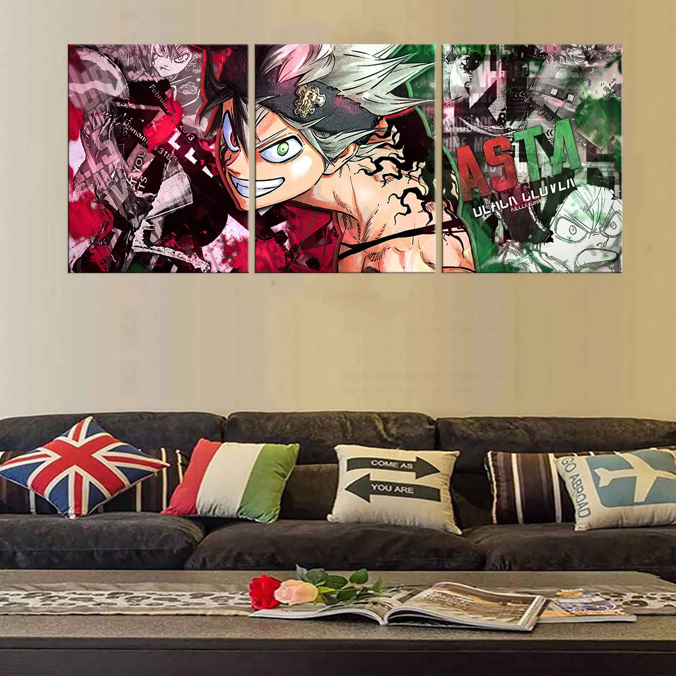 Décoration murale en 5 pièces Black Clover Asta Décoration murale en 5 pièces Black Clover Asta