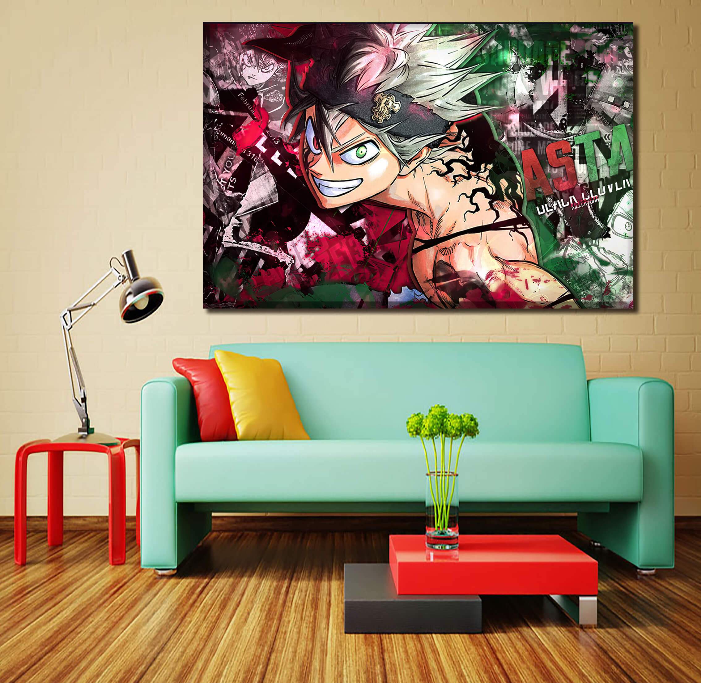 Décoration murale en 5 pièces Black Clover Asta Décoration murale en 5 pièces Black Clover Asta