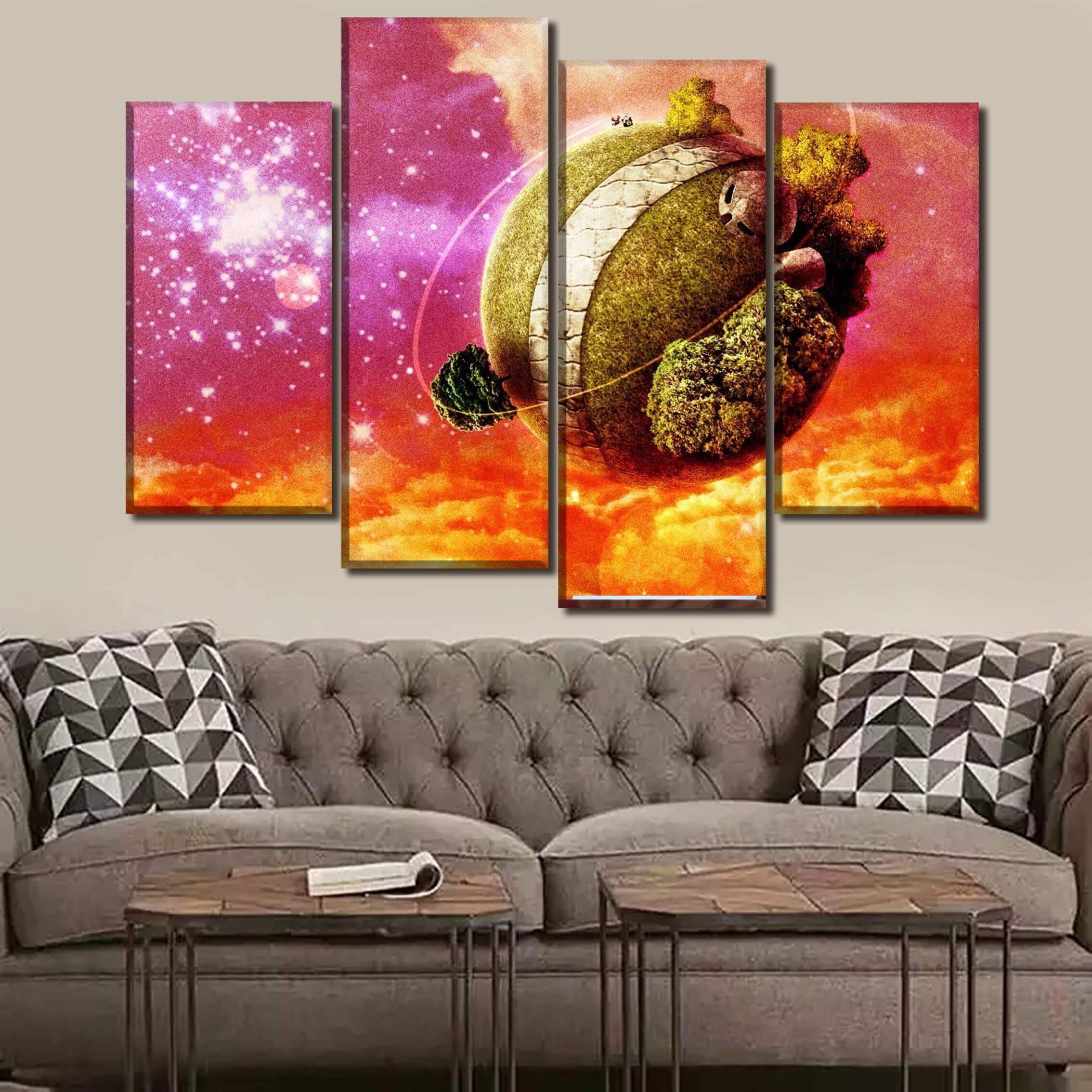 Tableau Dragon Ball Z Planète Kaio Tableau Dragon Ball Z Planète Kaio