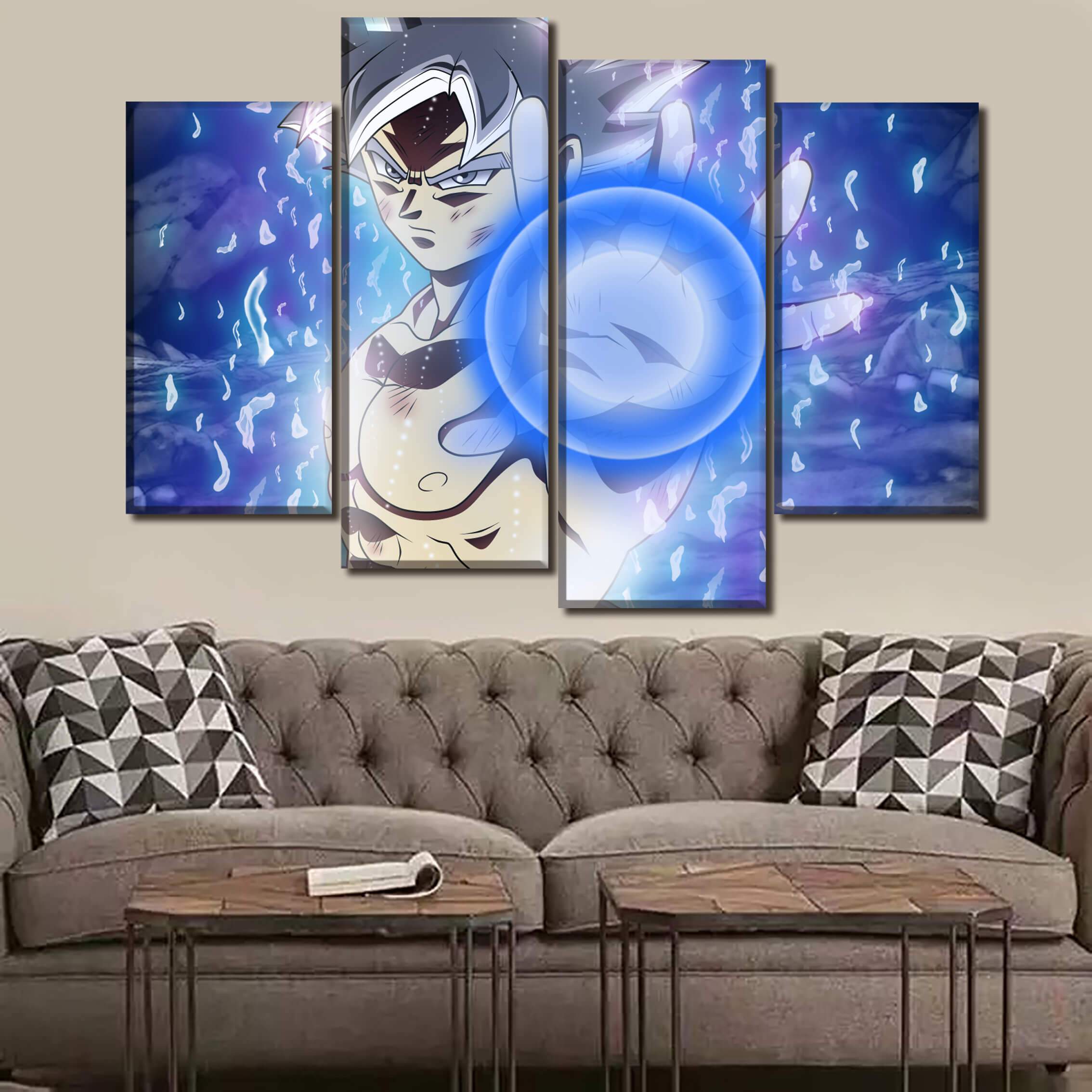 Tableau Dragon Ball Super Goku Ultra Instinct Kamehameha Tableau Dragon Ball Super Goku Ultra Instinct Kamehameha