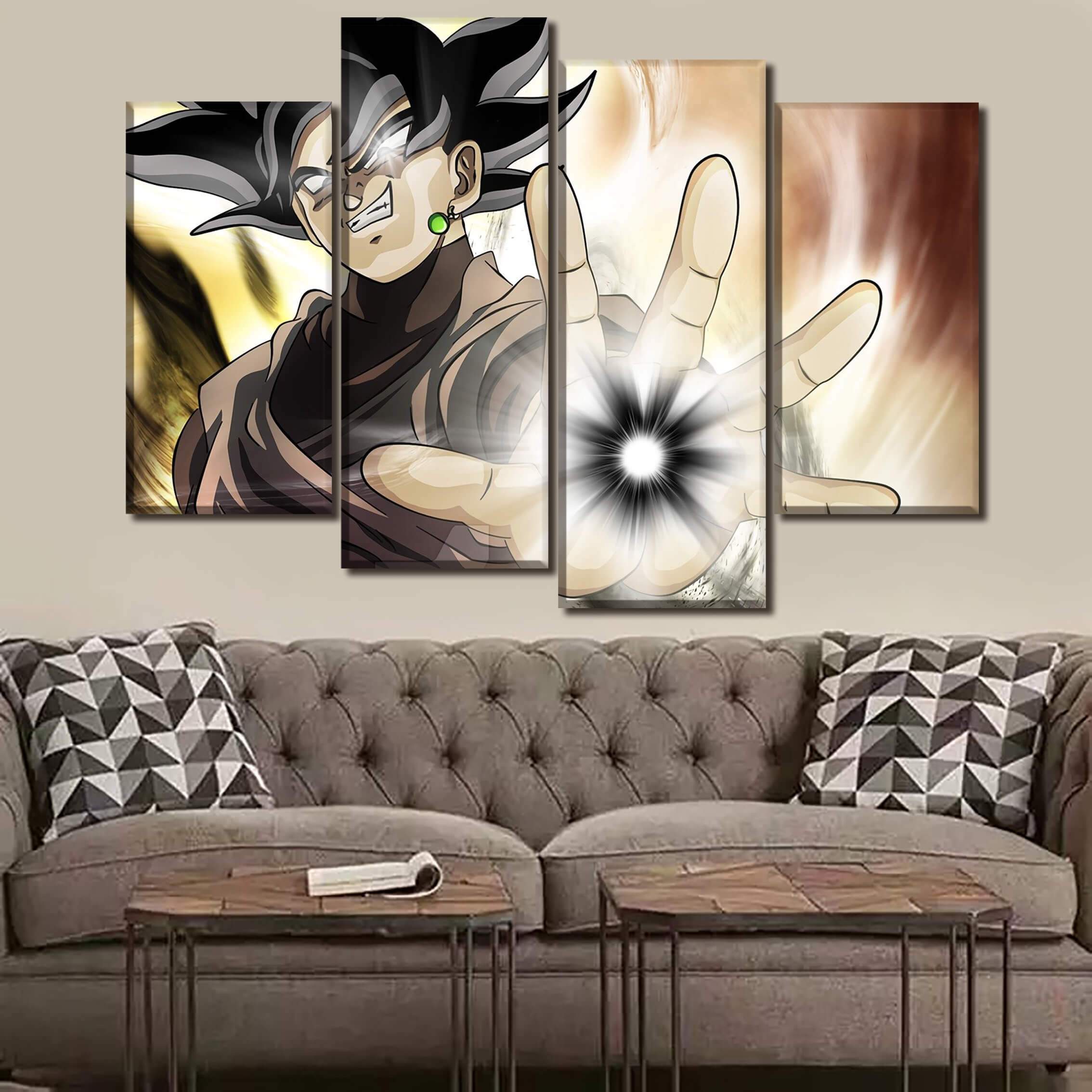 Tableau Dragon Ball Super Black Attaque Tableau Dragon Ball Super Black Attaque