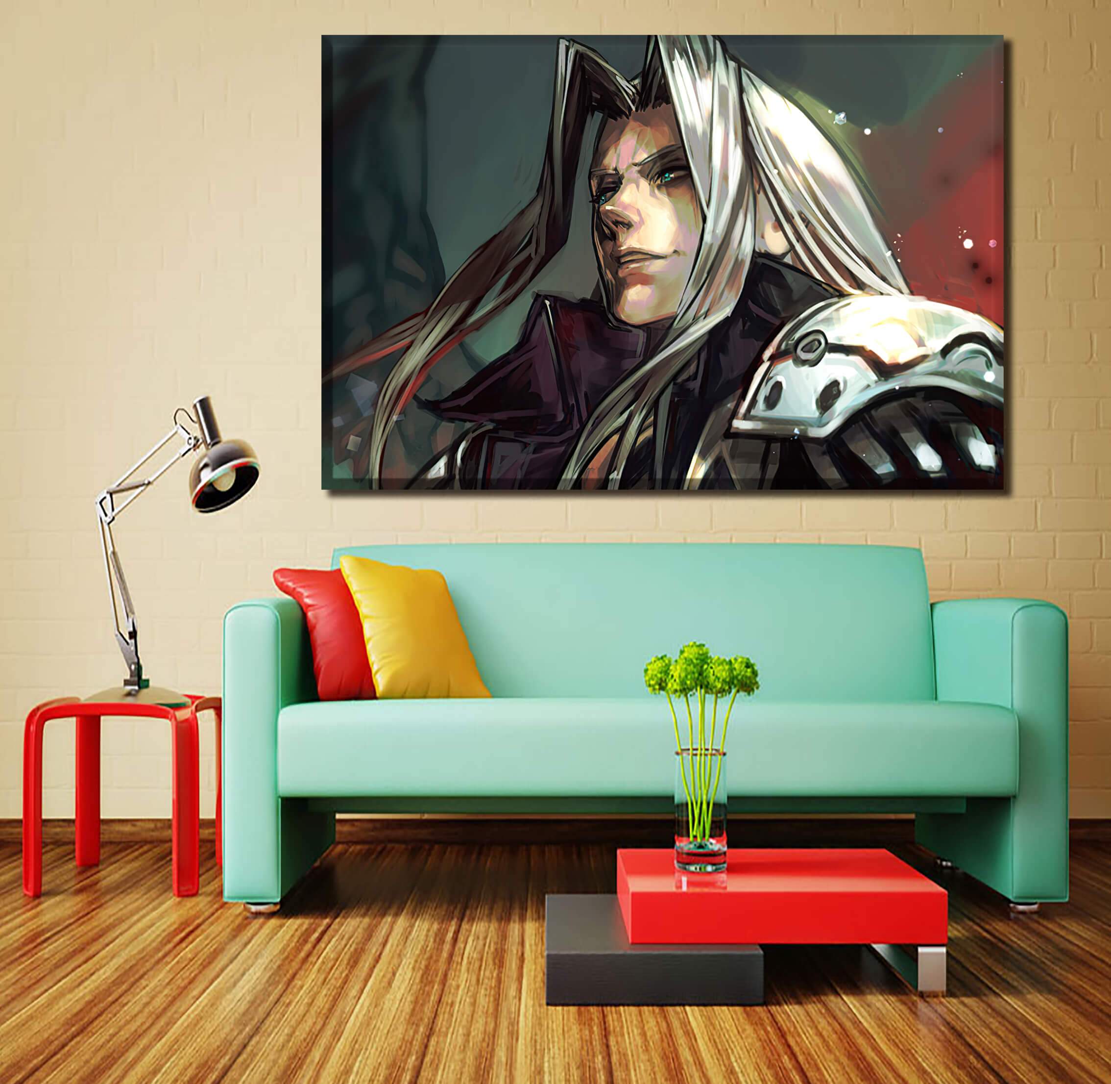 Décoration murale Final Fantasy 7 Sephiroth Décoration murale Final Fantasy 7 Sephiroth