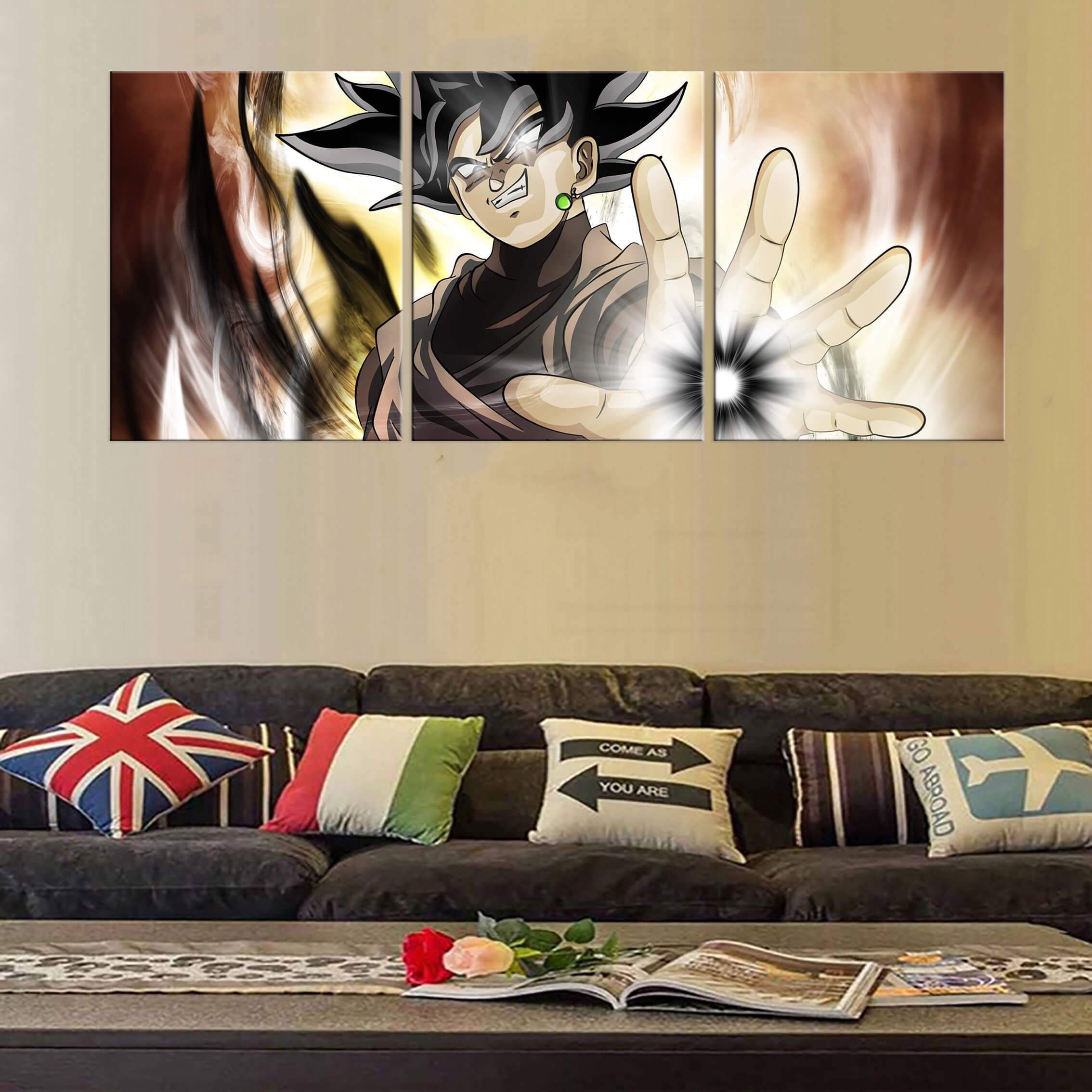 Tableau Dragon Ball Super Black Attaque Tableau Dragon Ball Super Black Attaque