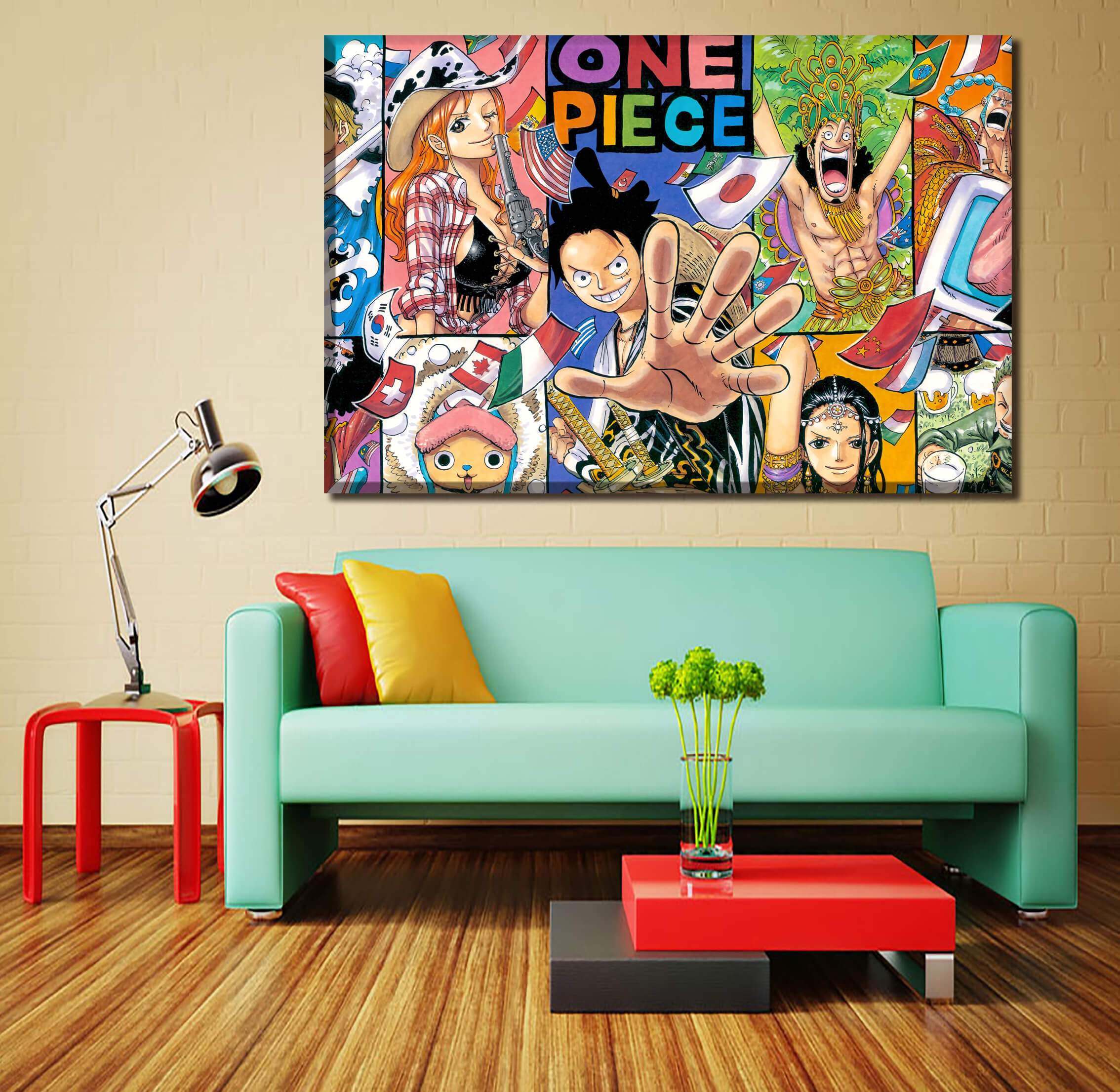 Tableau en 5 pièces One Piece Aventure Tableau en 5 pièces One Piece Aventure