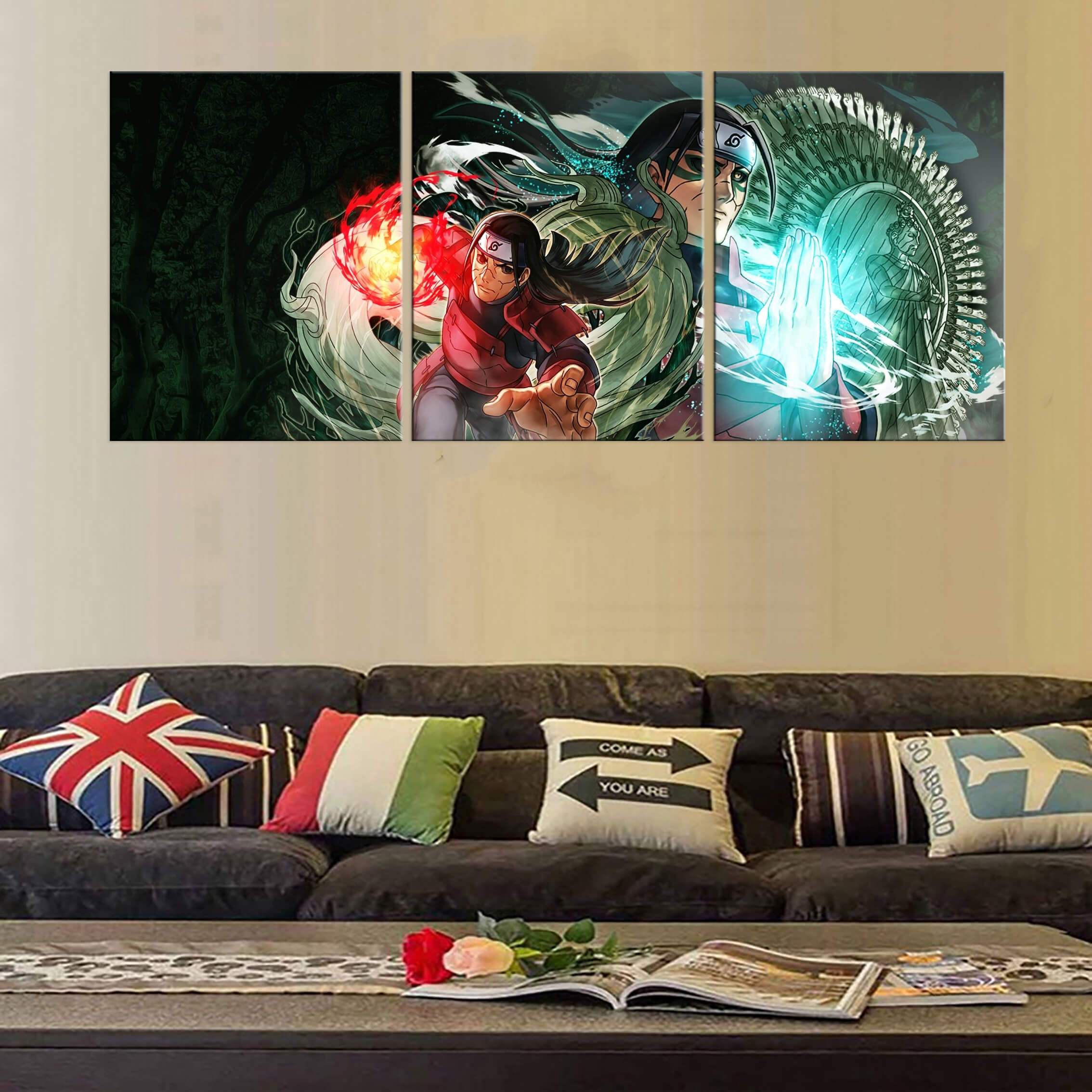 Tableau en 5 pièces Naruto Hashirama Senju Tableau en 5 pièces Naruto Hashirama Senju