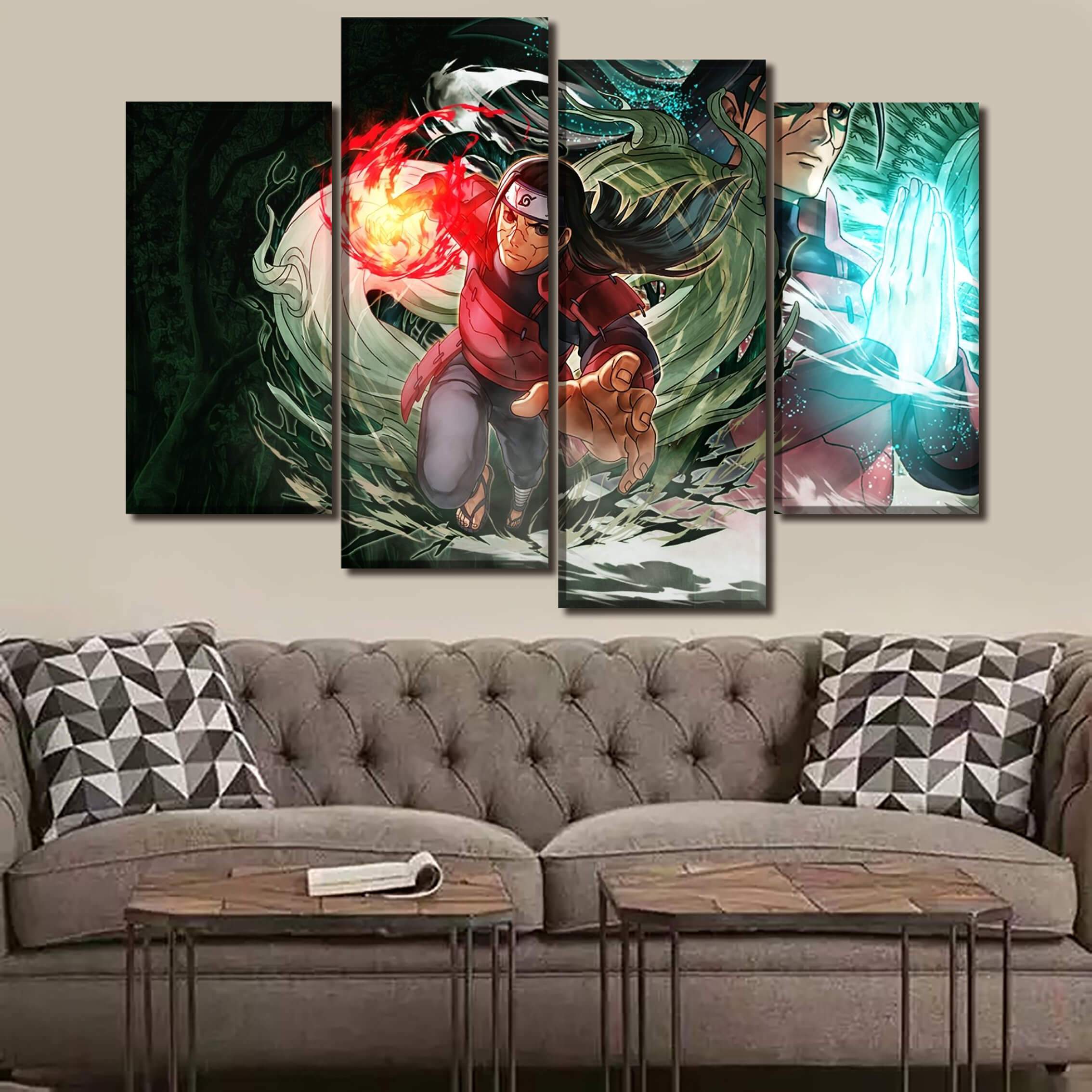 Tableau en 5 pièces Naruto Hashirama Senju Tableau en 5 pièces Naruto Hashirama Senju