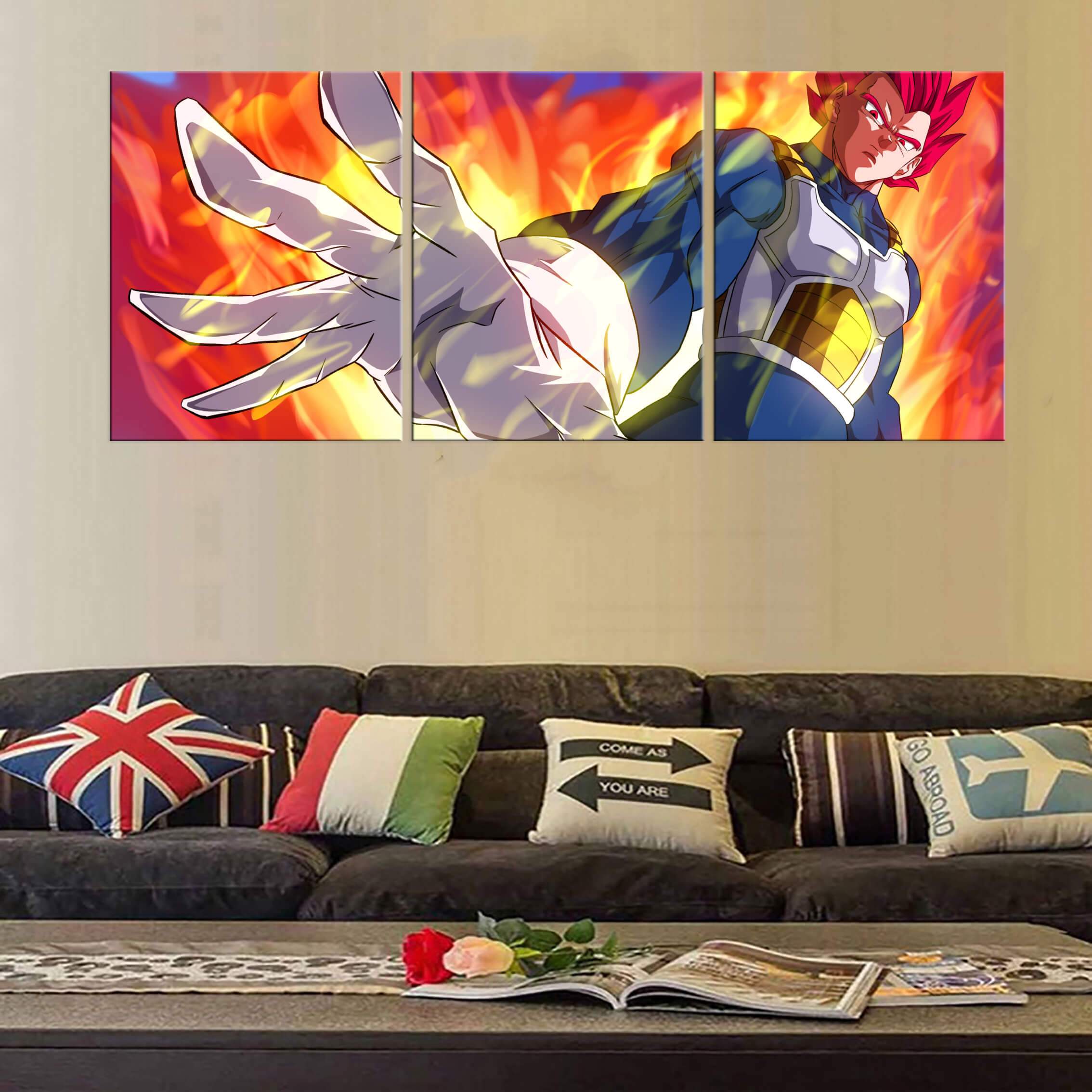 Tableau Dragon Ball Super Vegeta God Tableau Dragon Ball Super Vegeta God