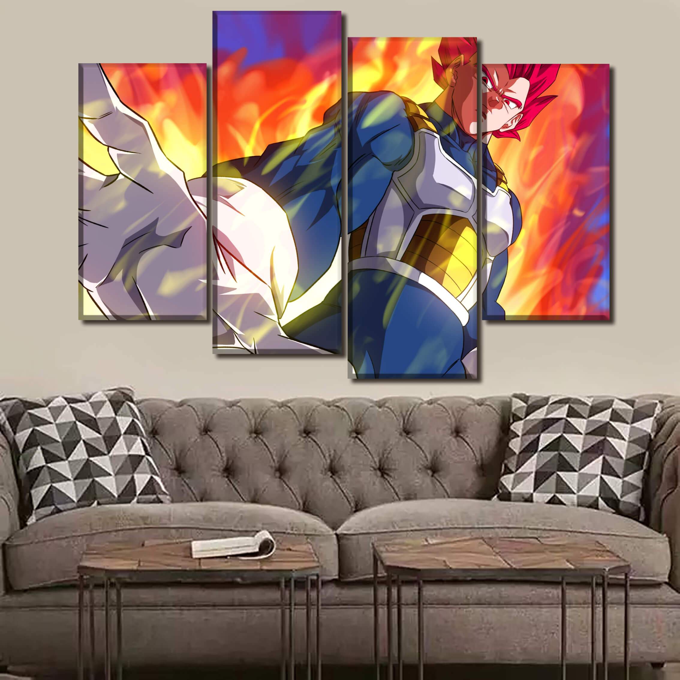 Tableau Dragon Ball Super Vegeta God Tableau Dragon Ball Super Vegeta God
