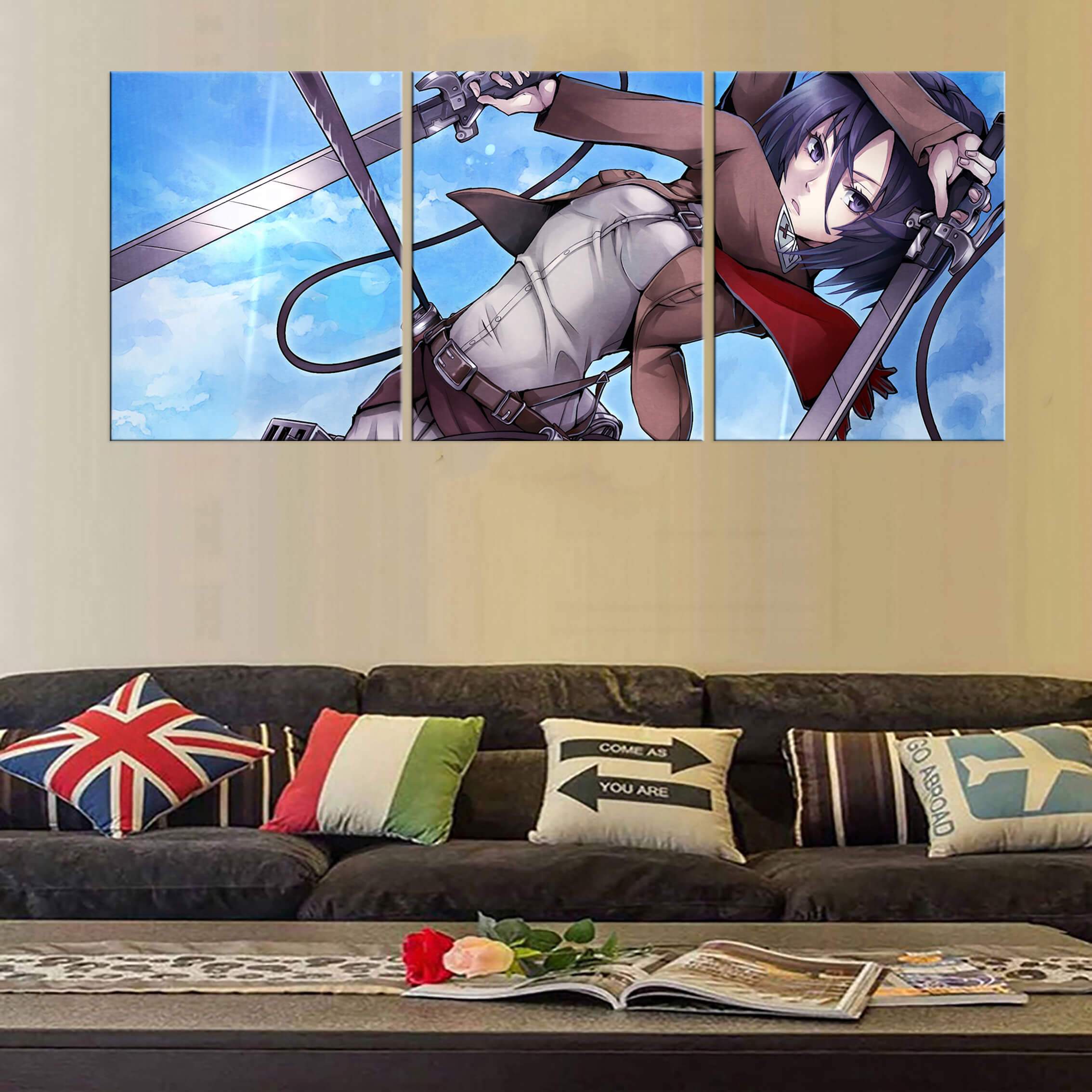 Décoration murale L’attaque des Titans Mikasa Ackerman Décoration murale L’attaque des Titans Mikasa Ackerman