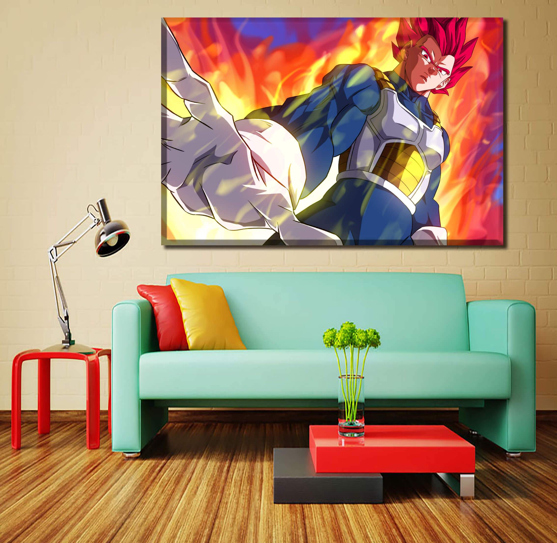 Tableau Dragon Ball Super Vegeta God Tableau Dragon Ball Super Vegeta God
