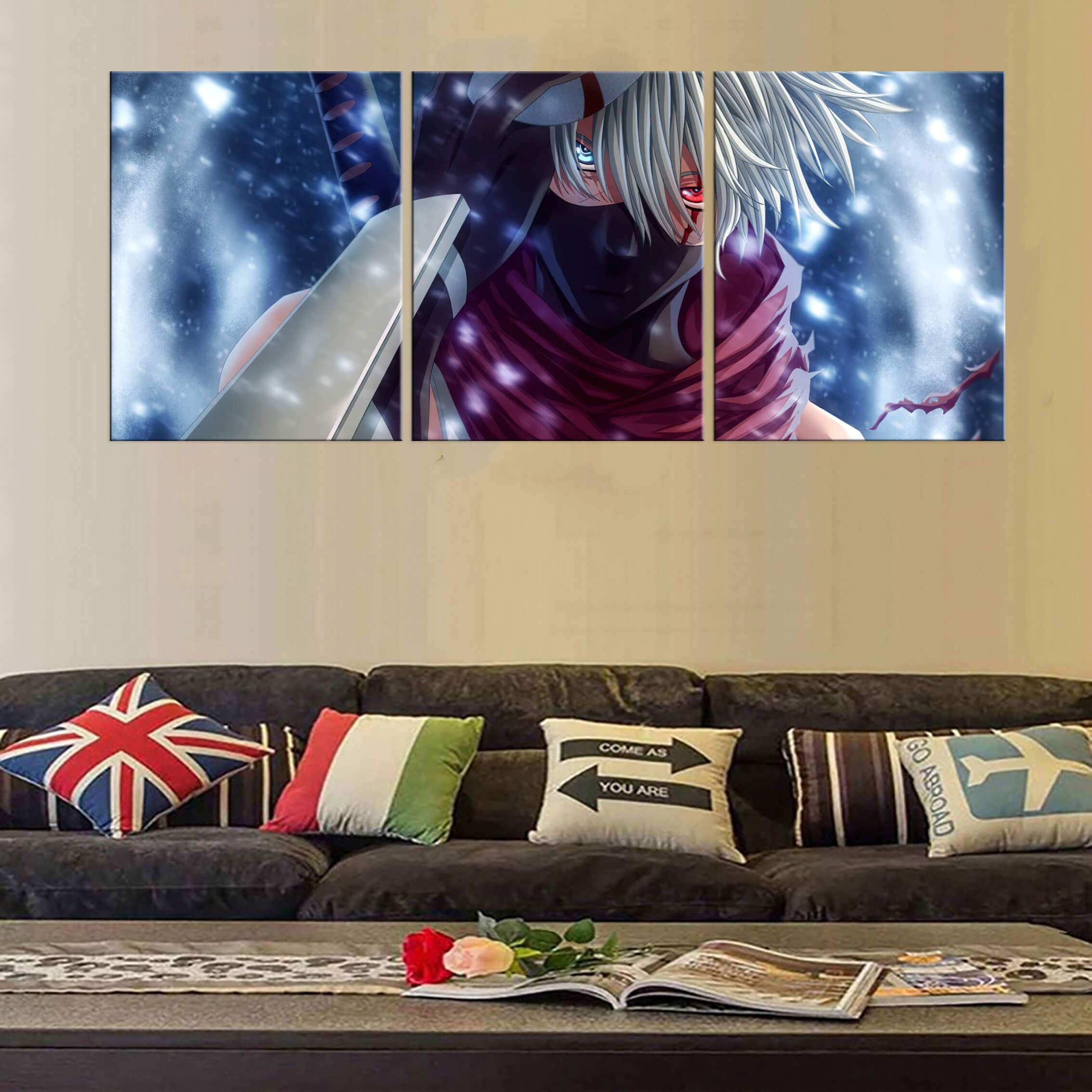 Tableau en 5 pièces Naruto Kakashi Ambu Tableau en 5 pièces Naruto Kakashi Ambu
