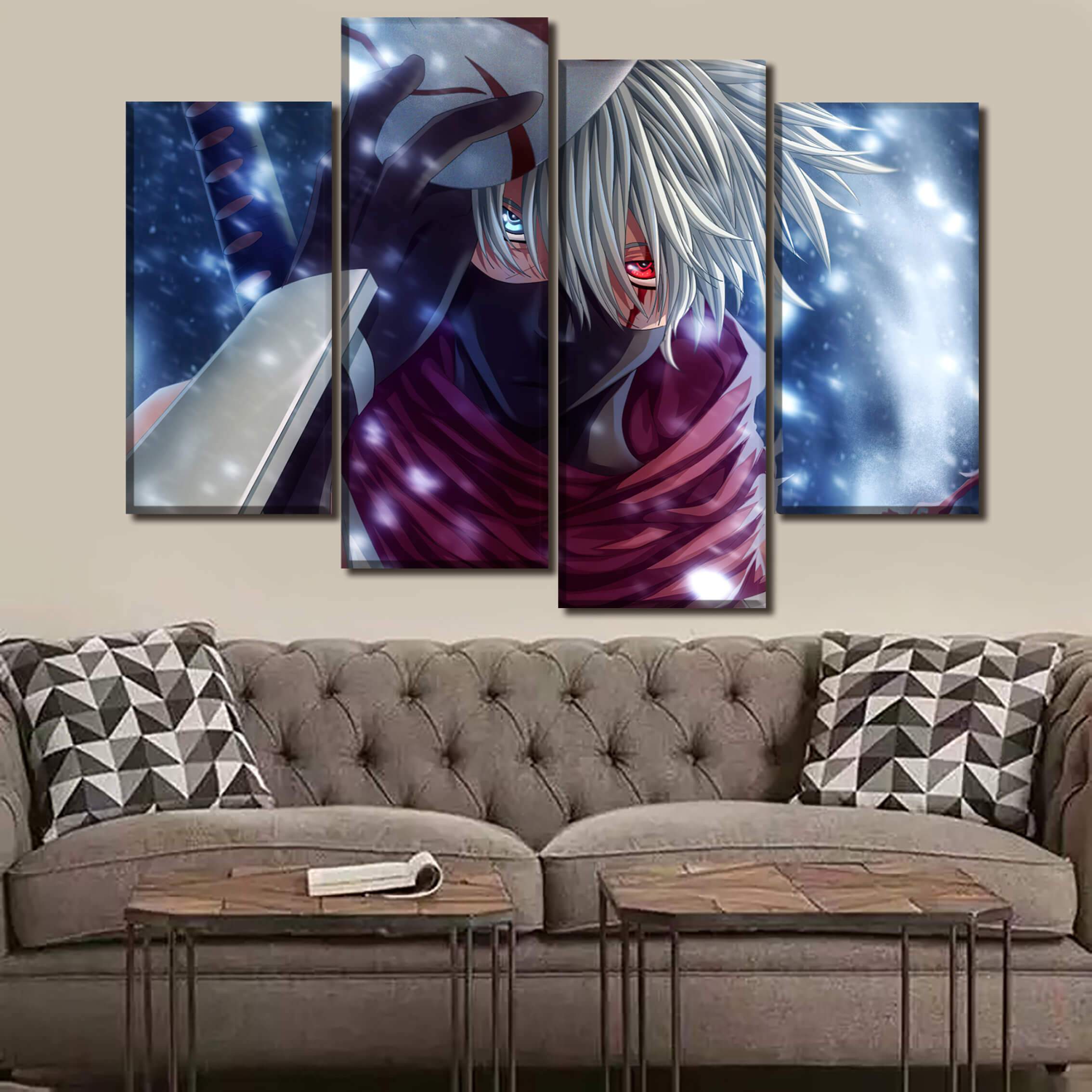 Tableau en 5 pièces Naruto Kakashi Ambu Tableau en 5 pièces Naruto Kakashi Ambu