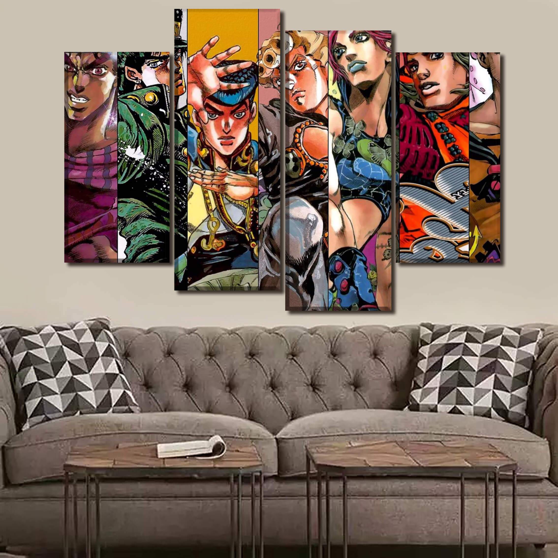 Décoration murale en 5 pièces Jojo’s Bizarre Adventure All Stars Décoration murale en 5 pièces Jojo’s Bizarre Adventure All Stars