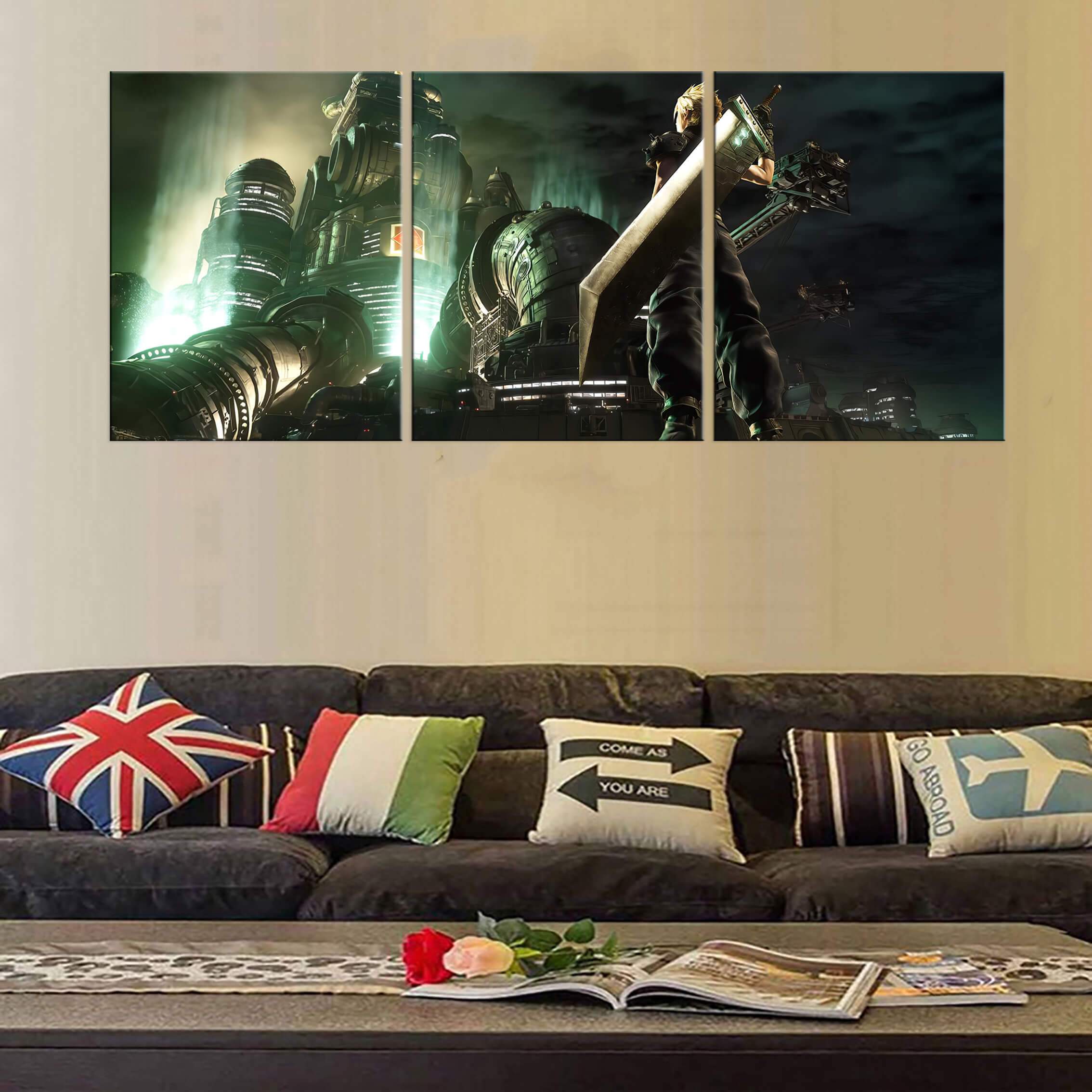 Décoration murale Final Fantasy 7 Remake Cloud Décoration murale Final Fantasy 7 Remake Cloud