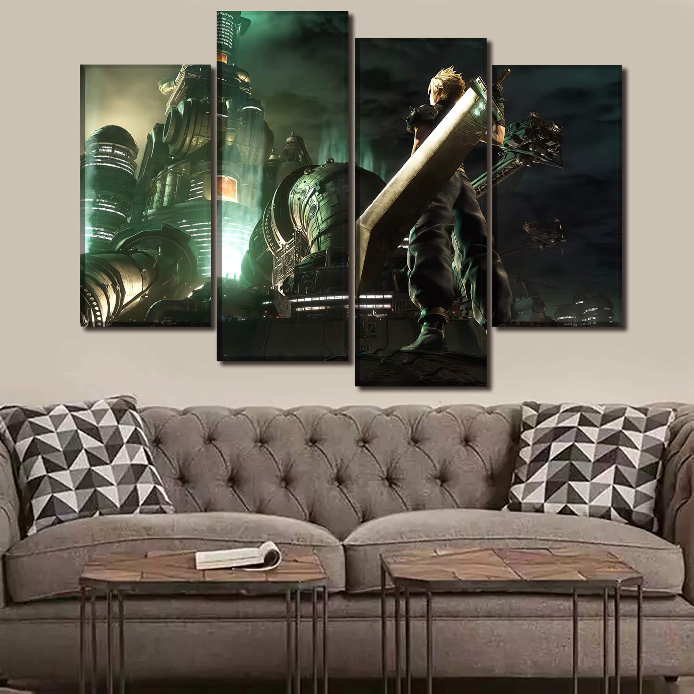 Décoration murale Final Fantasy 7 Remake Cloud Décoration murale Final Fantasy 7 Remake Cloud