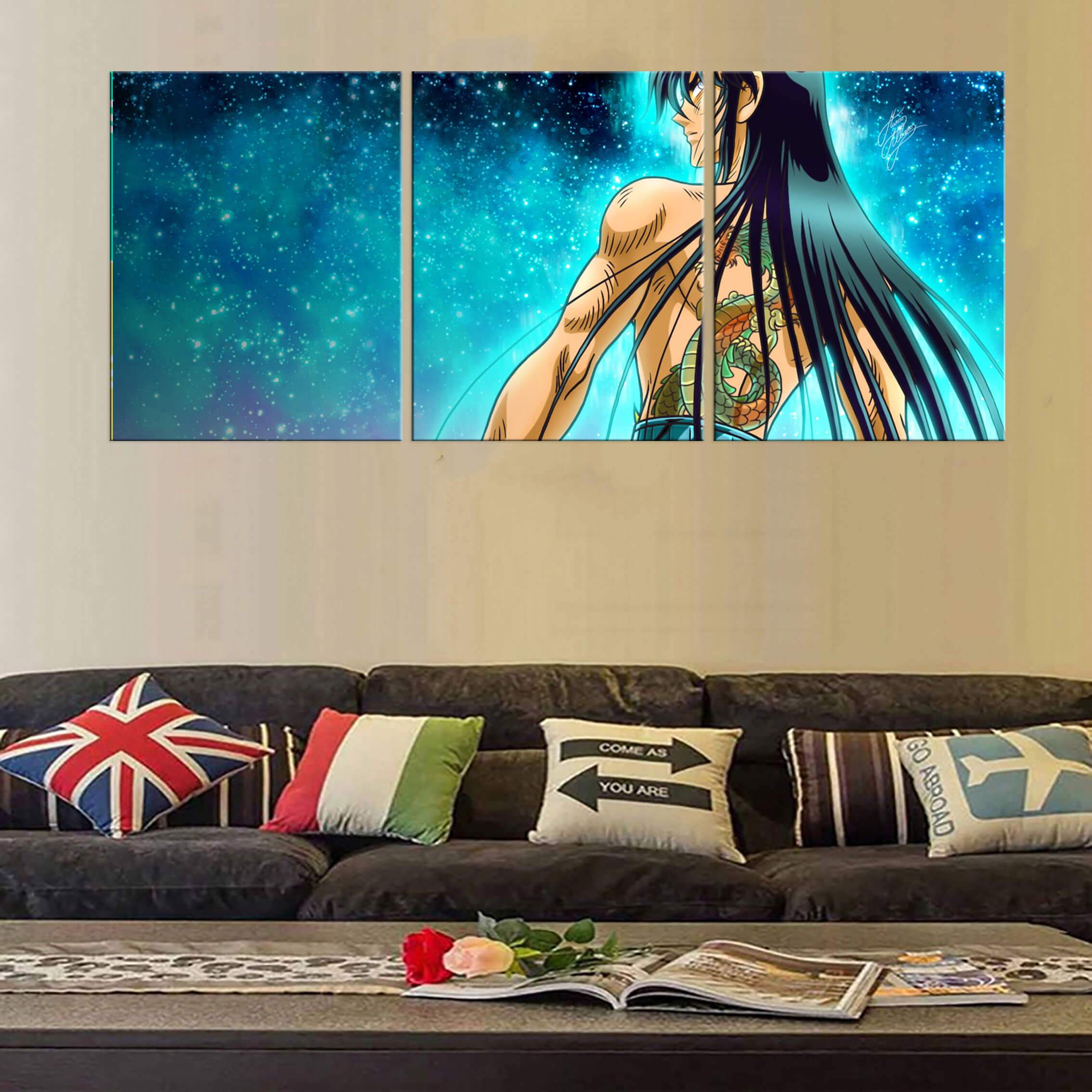 Décoration murale en 5 pièces Saint Seiya Chevaliers Du Zodiaque Shiryu Décoration murale en 5 pièces Saint Seiya Chevaliers Du Zodiaque Shiryu