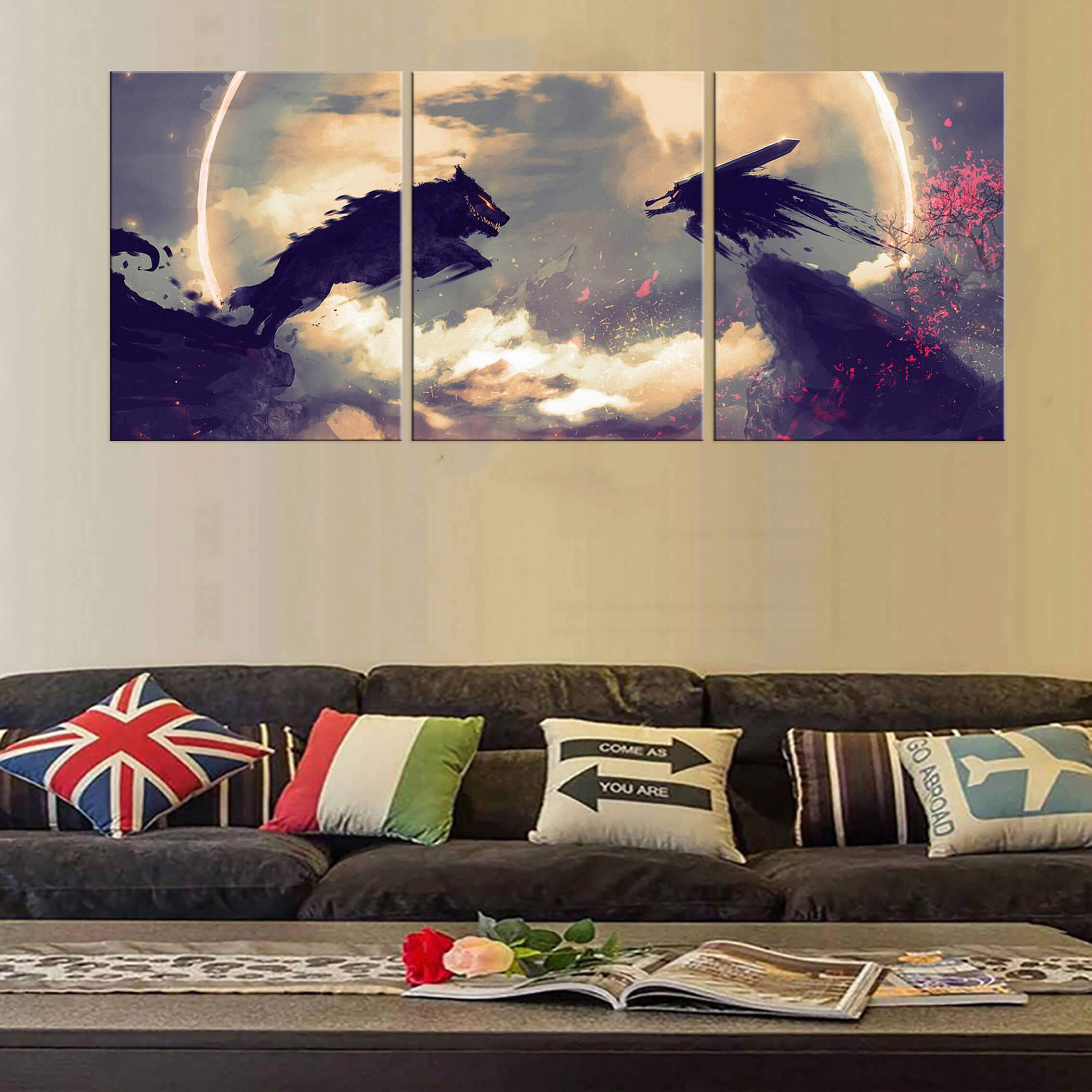 Décoration murale Berserk Guts Vs The Beast Décoration murale Berserk Guts Vs The Beast