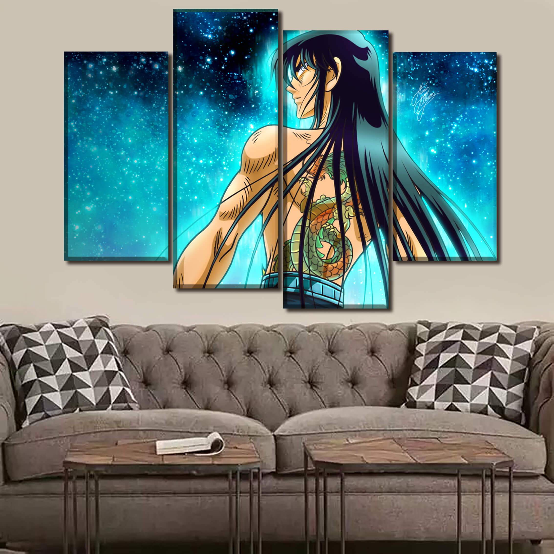 Décoration murale en 5 pièces Saint Seiya Chevaliers Du Zodiaque Shiryu Décoration murale en 5 pièces Saint Seiya Chevaliers Du Zodiaque Shiryu