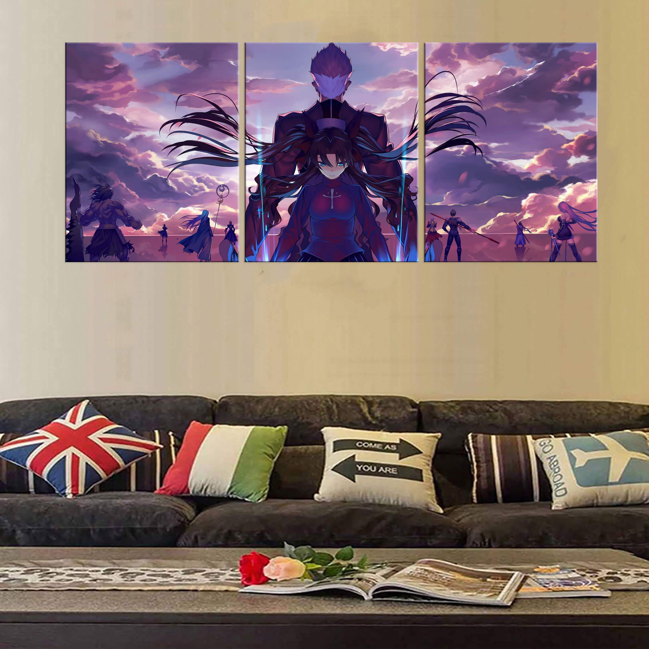 Décoration murale en 5 pièces Fate Stay Night Saber X Rin Décoration murale en 5 pièces Fate Stay Night Saber X Rin