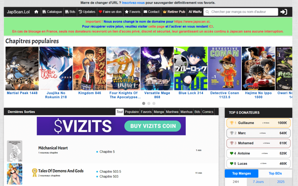 Japscan : Clap de fin ? - L'Univers Otaku